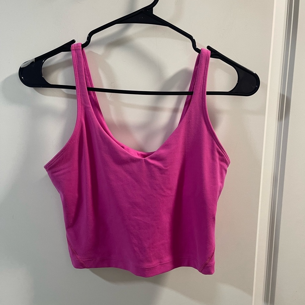 Lululemon Tank Top Size 6 Very Good Condition Pink Tank Top